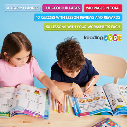 Grade 3 Math Workbook Ages 7–9: 200 Essential Math Lessons – Counting to 10,000, Operations, Fractions, Problem Solving, Worksheets + Yearly Planner, 240 Full-Color Pages | Mathseeds